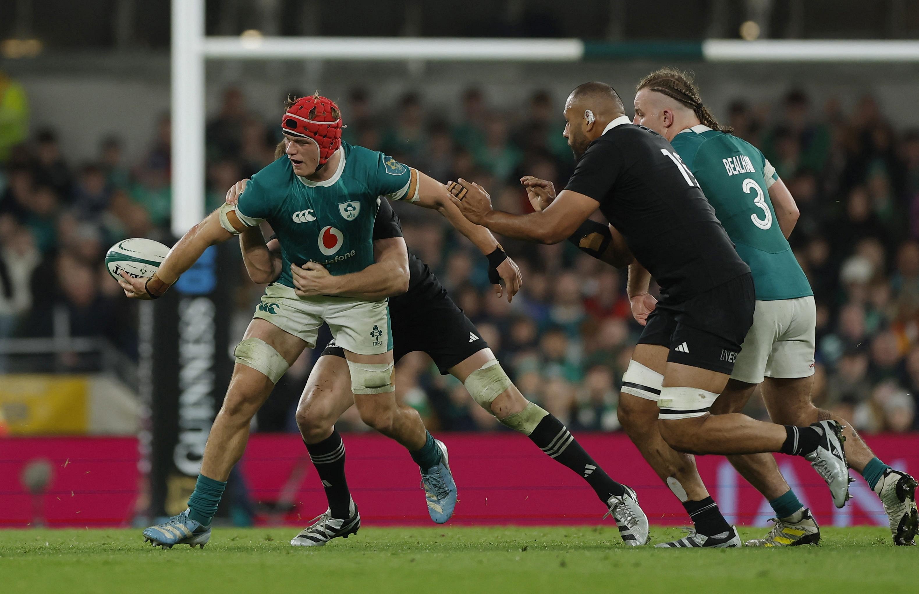 ‘No excuses’, says Andy Farrell after All Blacks end Irish home win streak