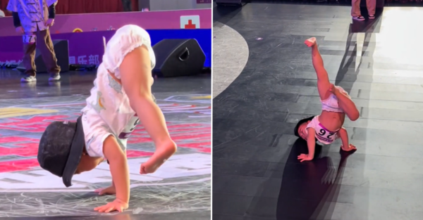 3-Year-Old Boy Still In Diapers Goes Viral For His Incredible Breakdancing Skills In China