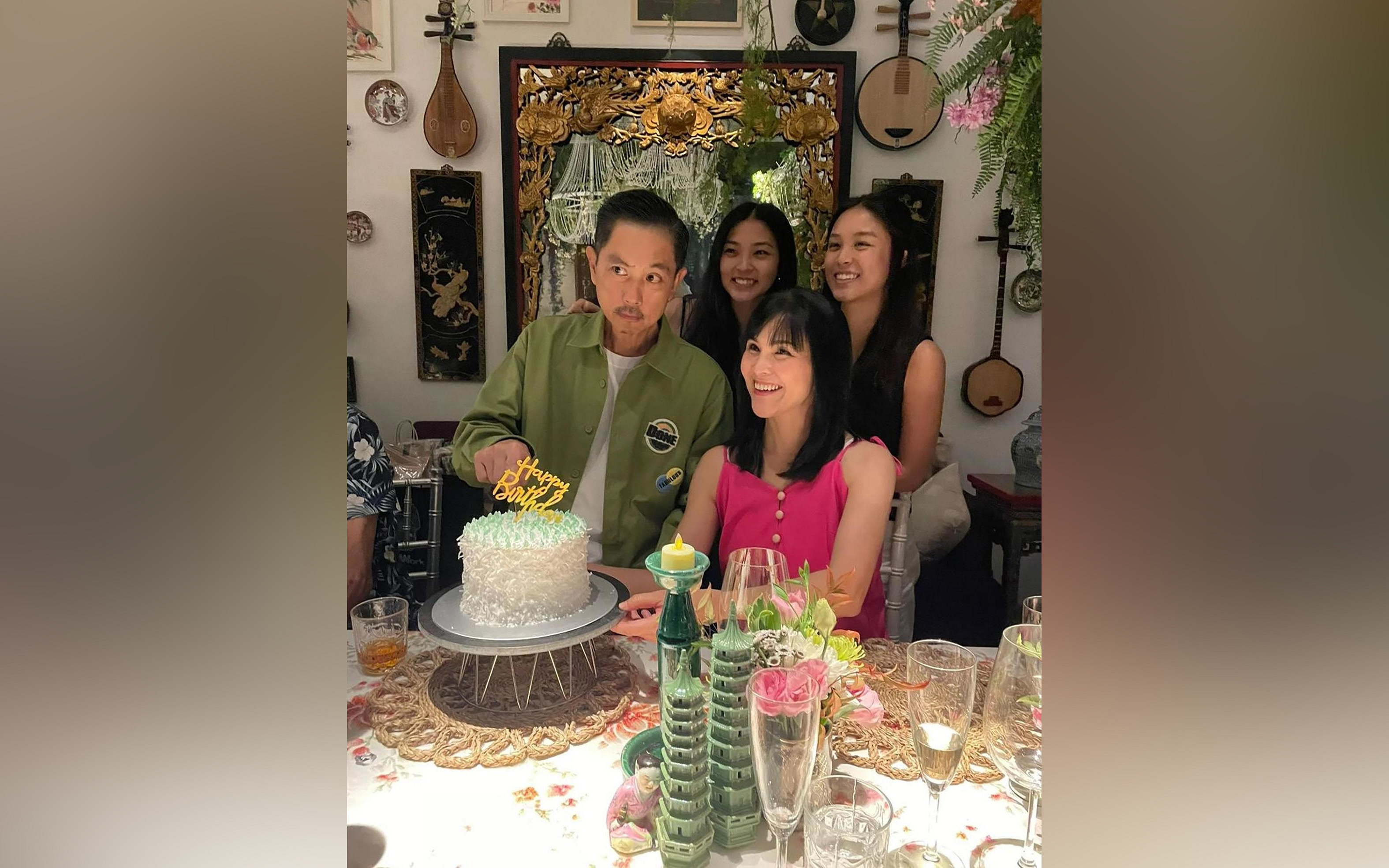 Actor Chew Chor Meng celebrates 56th birthday with friends and family