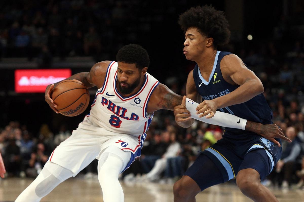 76ers' Paul George injures left leg, exits game at Grizzlies