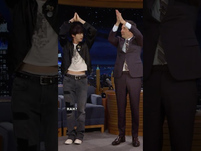 #BTS’ #Jin teaches Jimmy how to do the “Super Tuna” dance 🐟 #JinOnFallon #FallonTonight #SUPERTUNA