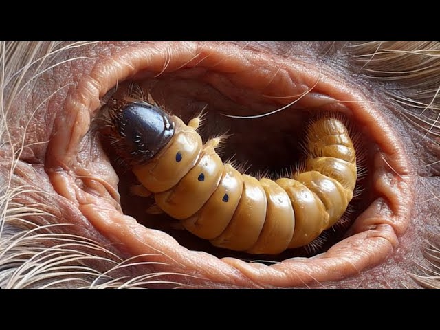 Removing A Huge Botfly Inside Dog's Skin (Part 14)