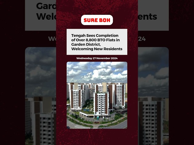 Tengah Sees Completion of Over 8,800 BTO Flats in Garden District, Welcoming New Residents