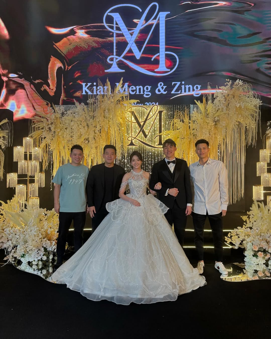 羽坛好友出席婚宴祝贺 陈健铭结婚了