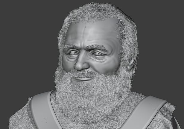 Real Santa Claus unmasked as Father Christmas' face is shown for first time in 1,700 years