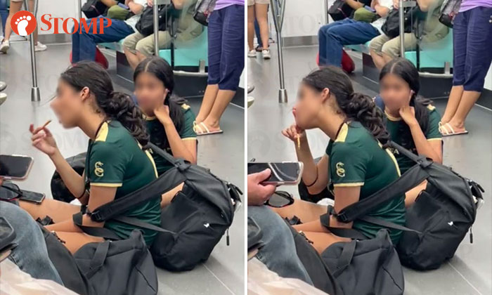 International students eat and sit on floor of MRT train: 'Like their ancestors own the place'