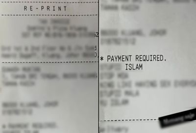 Police looking into offensive notes on pizza receipts