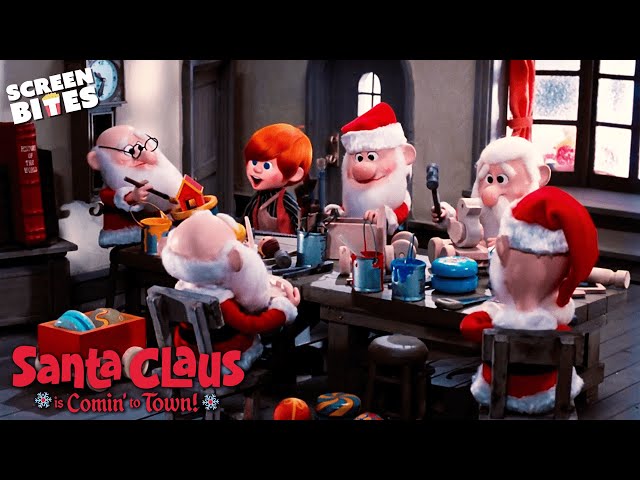 Kris Kringle Learns To Make Toys | Santa Claus Is Comin' to Town (1970) | Screen Bites