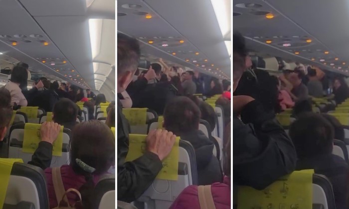 2 men punch each other on plane after flight from China lands at Changi Airport on Christmas Eve
