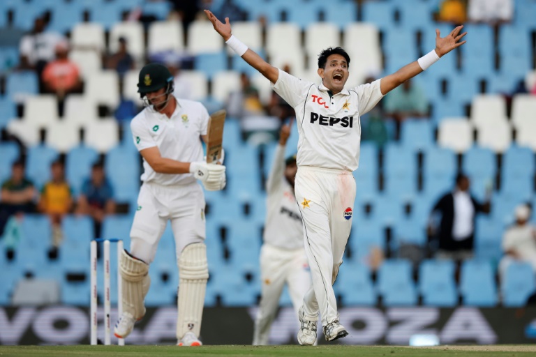 Abbas, Shahzad rock South Africa at start of chase