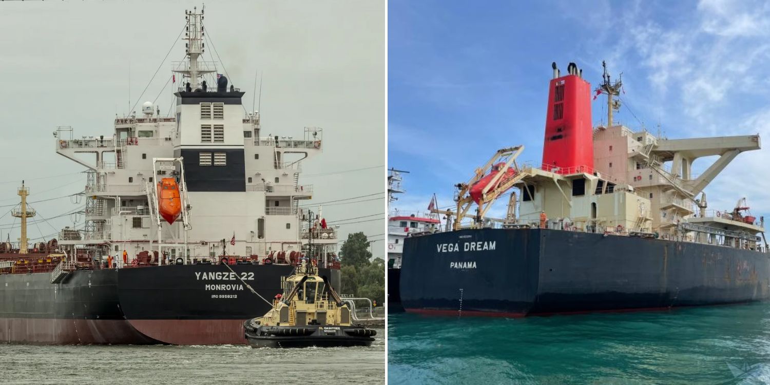 S’pore-flagged ship collides with another ship in china, spills 9 metric tonnes of oil into river