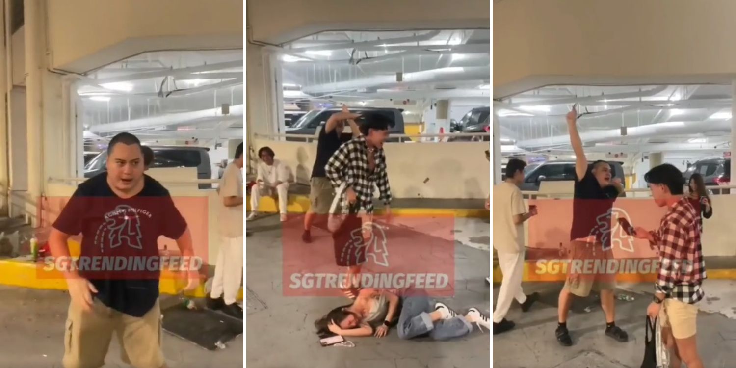 Girl believed to be drunk filmed rolling on ground outside car park, leaked video goes viral