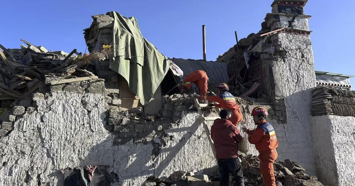 西藏日喀则6.8级地震已53死 习近平李强批示