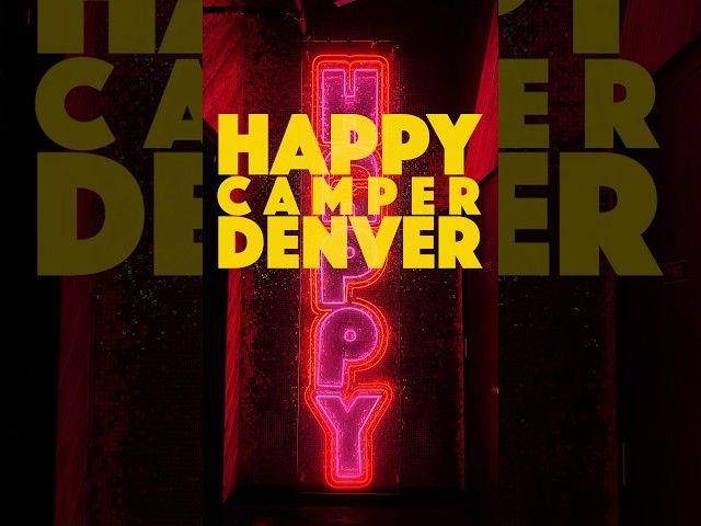 Good vibes only at Happy Camper Denver! 🍕✨#LostINDenver #HappyCamperVibes #DenverEats