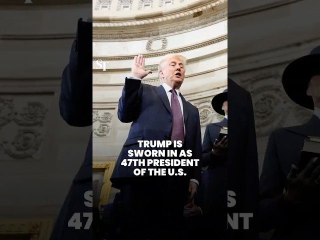 WATCH: The moment Trump is inaugurated as 47th President of the United States