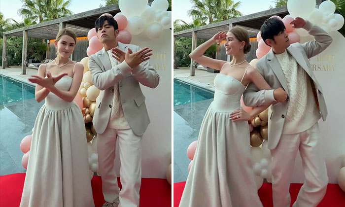 Singer Jay Chou and wife Hannah Quinlivan celebrate 10 years of marriage with cute poolside dance