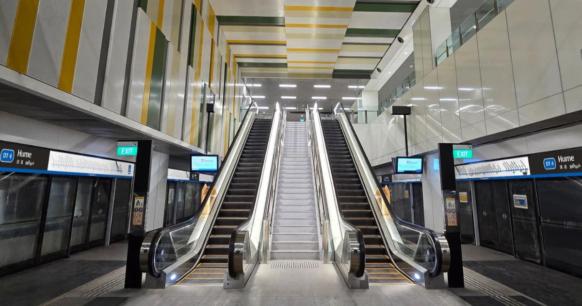 Downtown Line's Hume MRT station to open on Feb 28, ahead of schedule