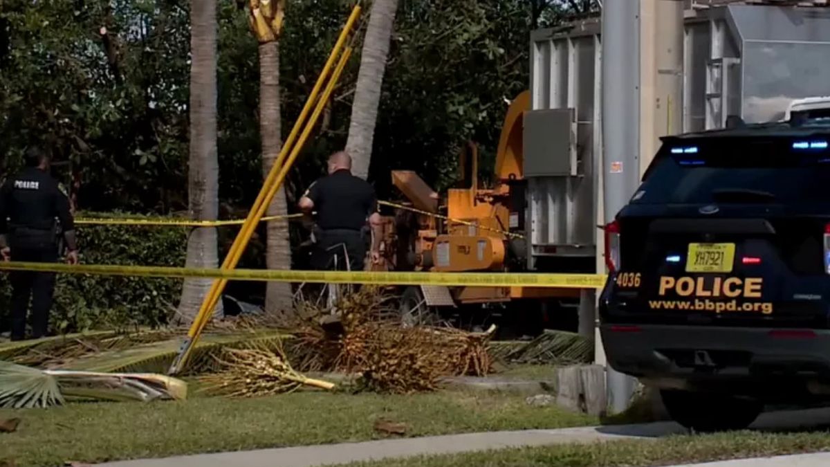 Landscaper dragged into wood chipper and killed in horrifying accident