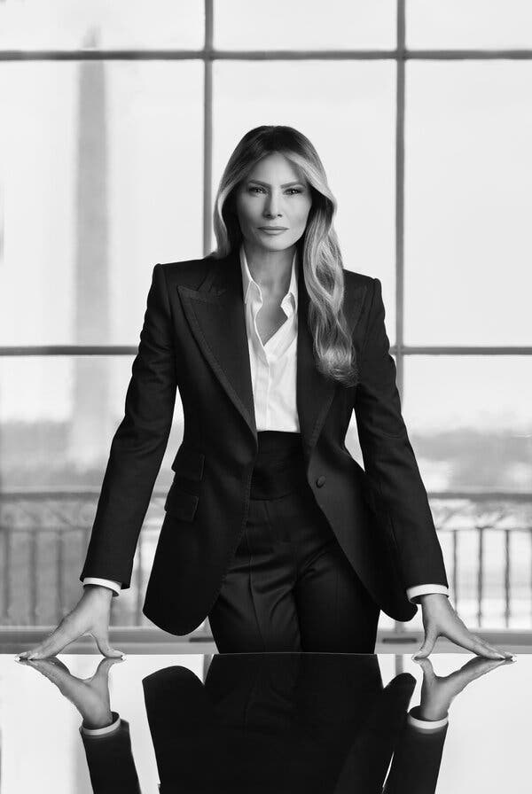 El nuevo retrato de Melania Trump rompe con el pasado