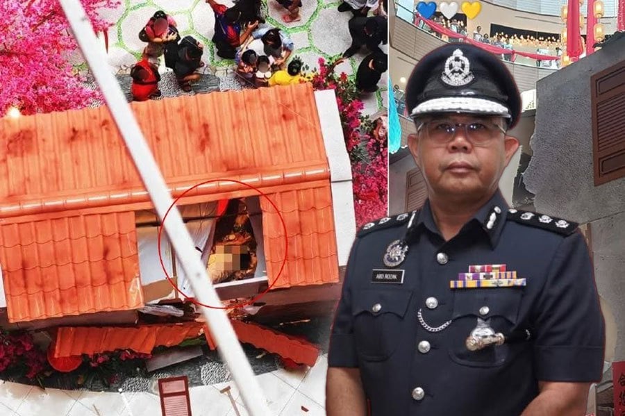 Cops confirm foreigner injured in fall from seventh floor of shopping mall