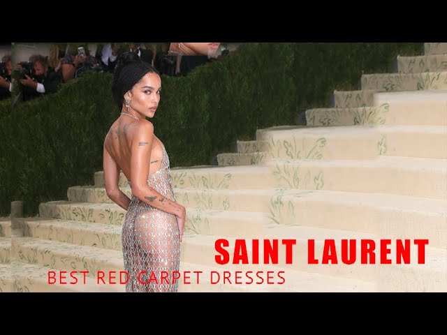 SAINT LAURENT Best Red Carpet Dresses - 4k