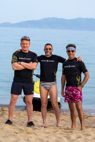 Gino D'Acampo strips naked in front of Gordon Ramsay's mum in