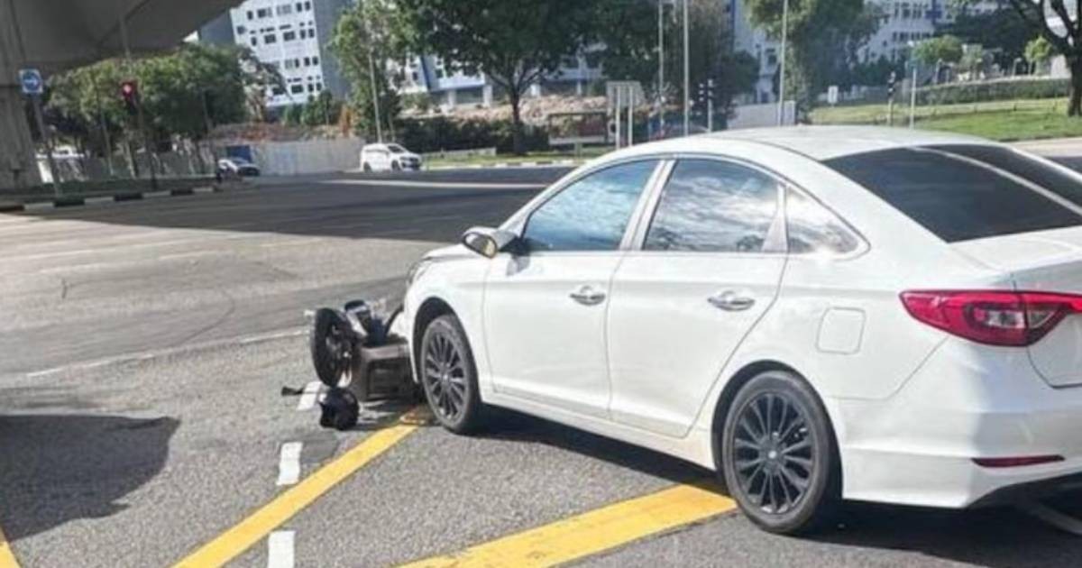 Elderly motorcyclist dies after being hit by car in Bartley Road accident; driver, 30, arrested