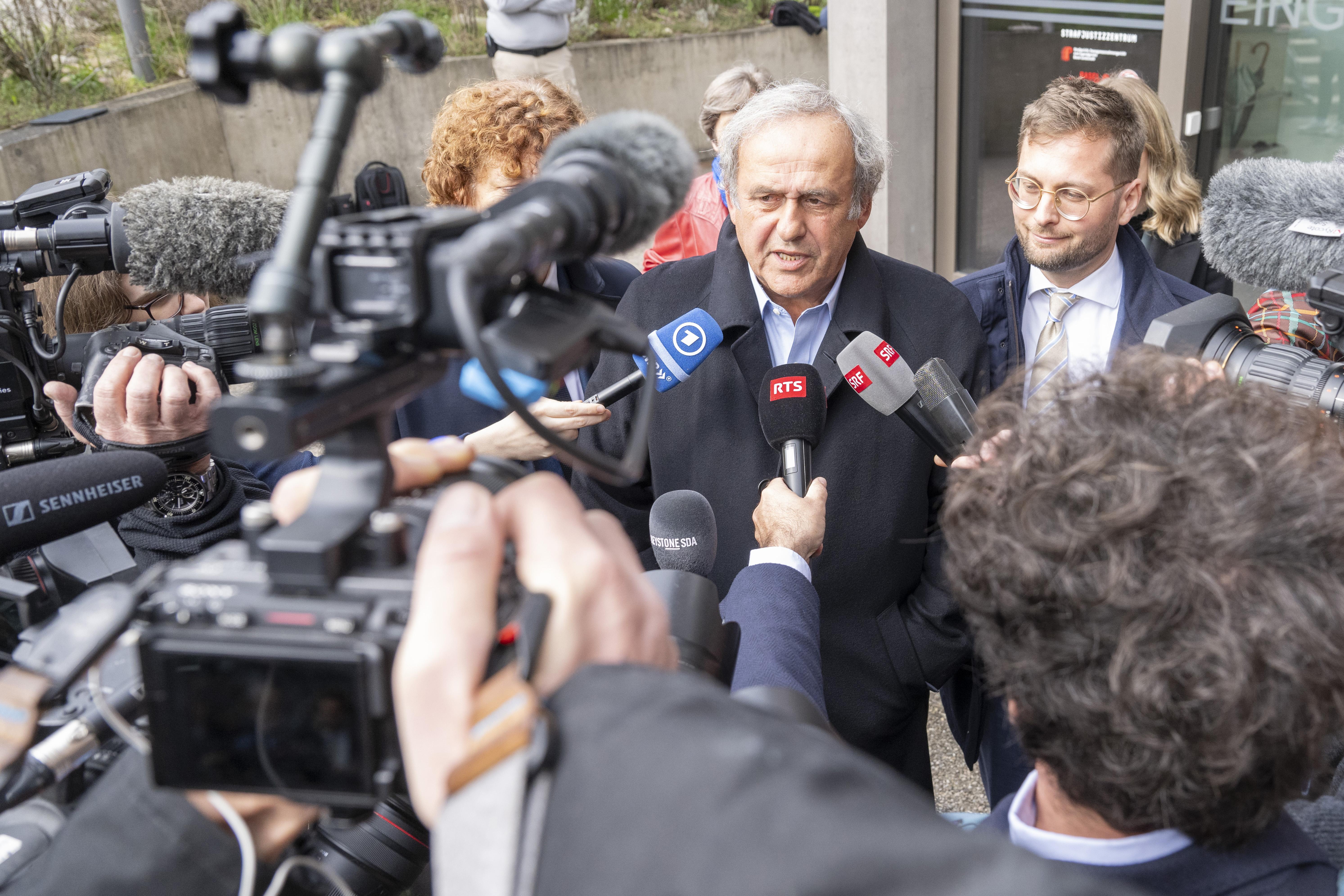 French football legend Michel Platini says his honour has been restored after acquittal
