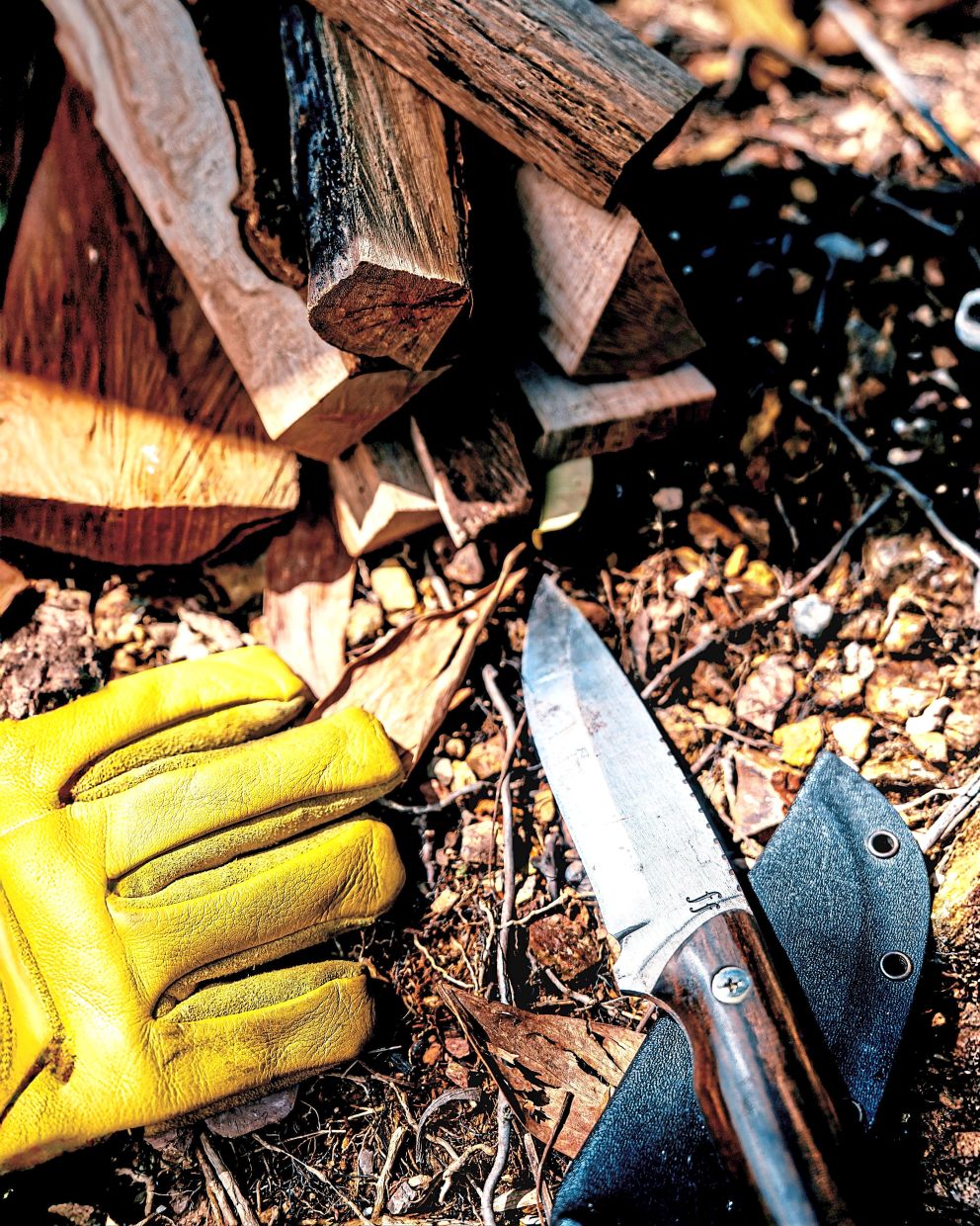 Whack the knife, not the wood
