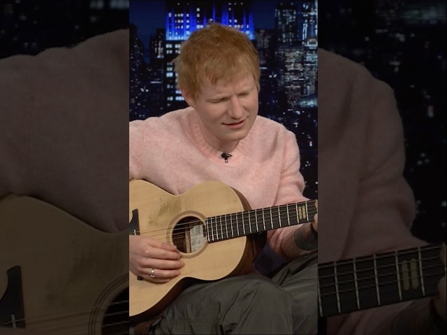 #EdSheeran performs a brand-new, unreleased song, called “Old Phone”. #FallonTonight