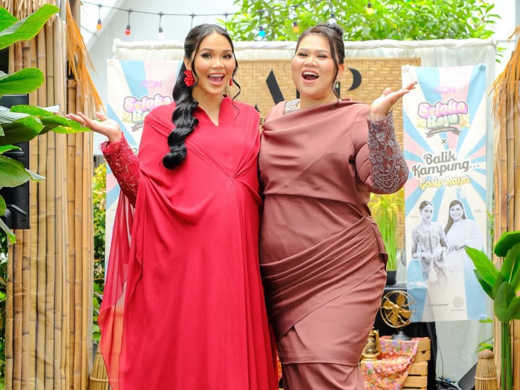 Ain Edruce and Sherry Alhadad enjoy recording their first Eid song