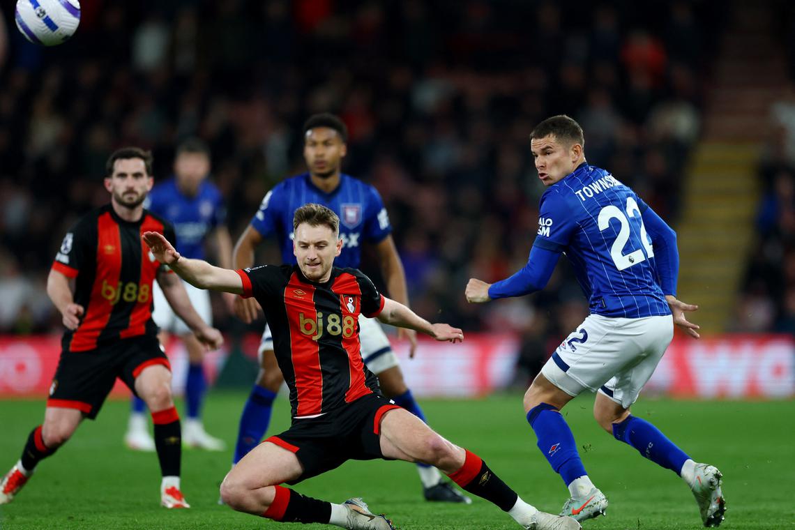 Struggling Ipswich secure shock win at Bournemouth