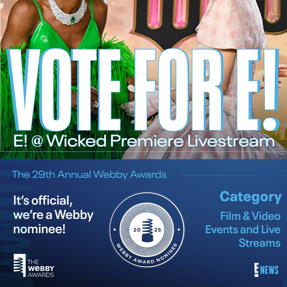 E! News Digital Is Nominated for a Webby Award: All the Details Including How to Vote
