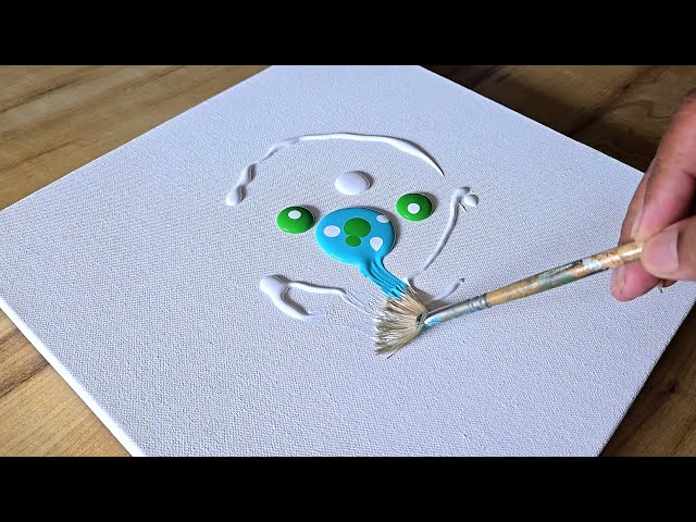 Easy Acrylic Painting Technique / Landscape Painting Using Fan Brush / Step By Step