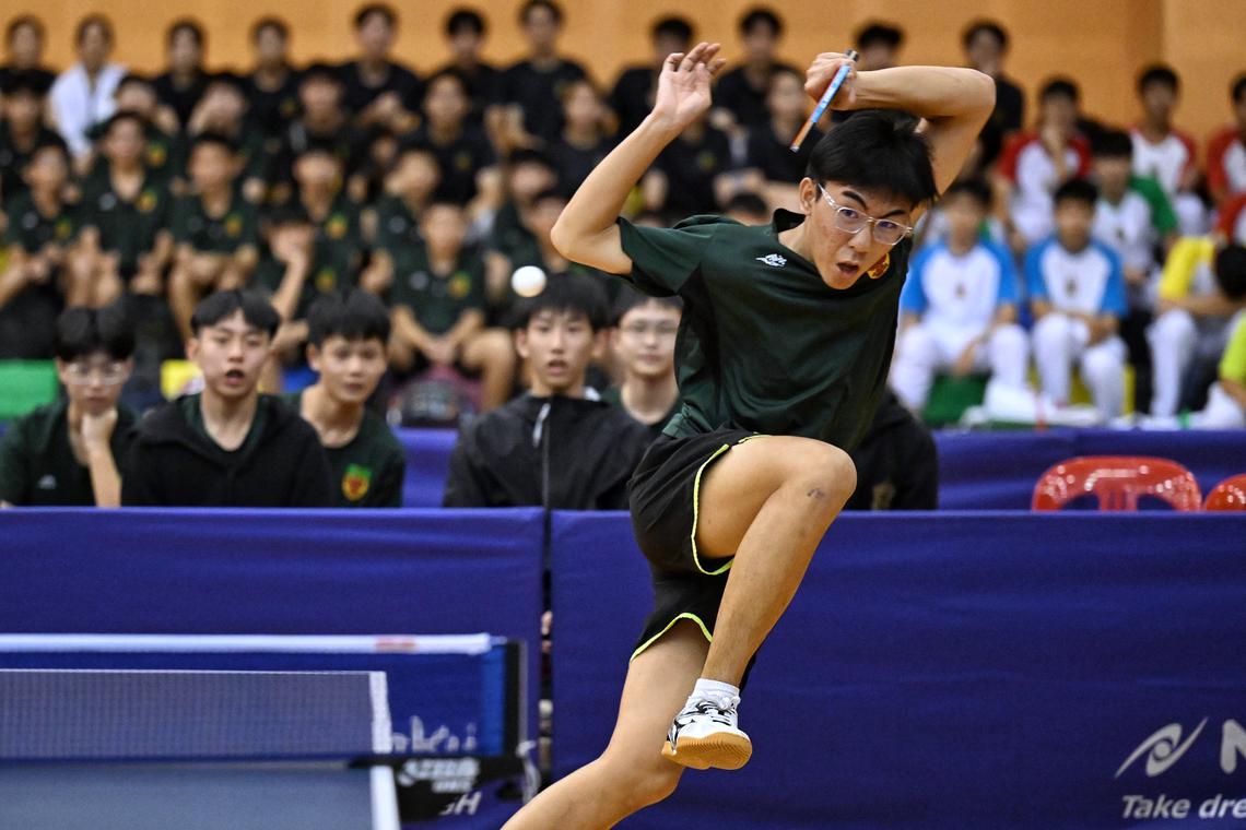Raffles Institution end B Div boys’ table tennis drought with 3-2 victory over Hwa Chong Institution