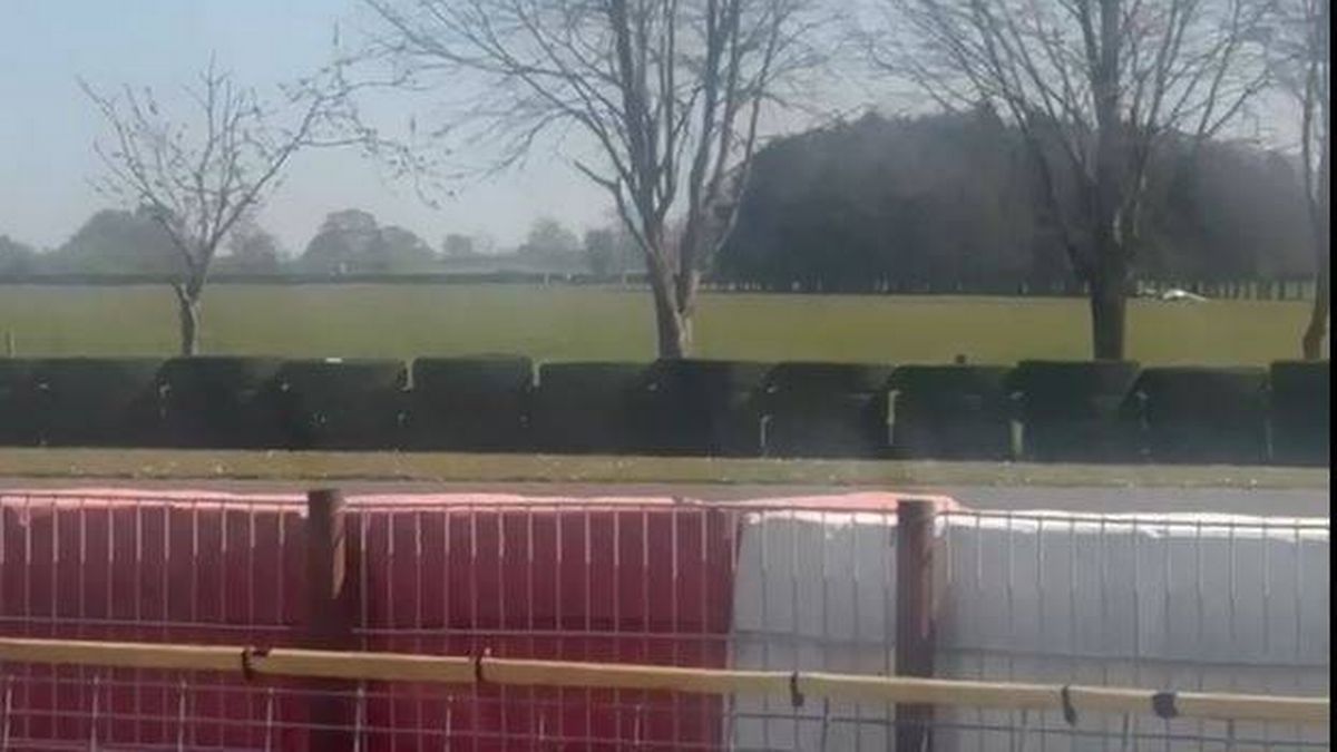 Ashbourne plane crash: Two dead after aircraft crash lands at race track as public told stay away
