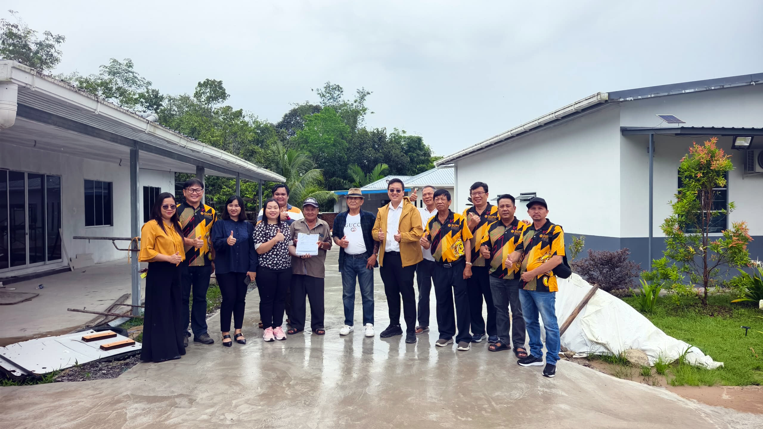 New concrete road brings relief to Rumah Francis Jingga folk