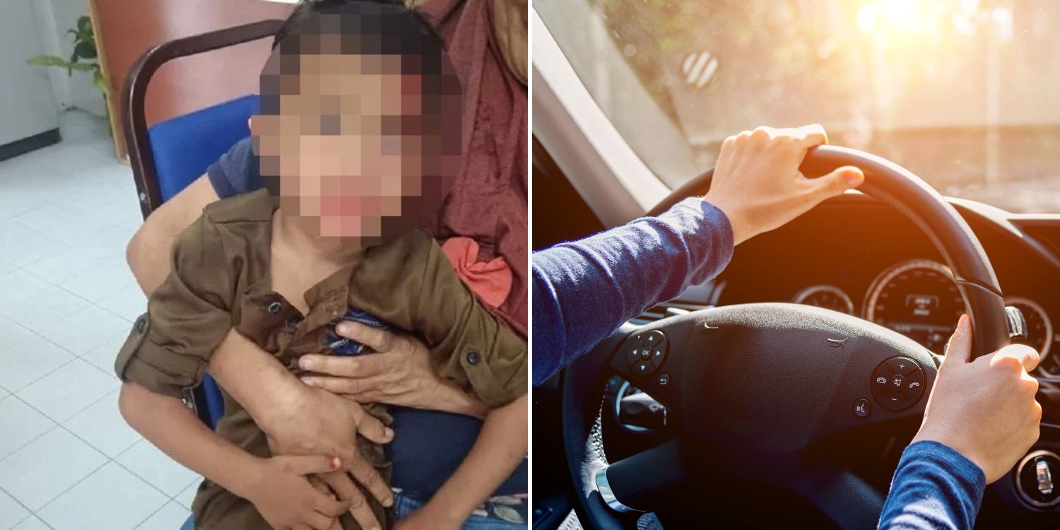 Toddler falls out of moving car in m’sia, father drives off for 2km before noticing son missing