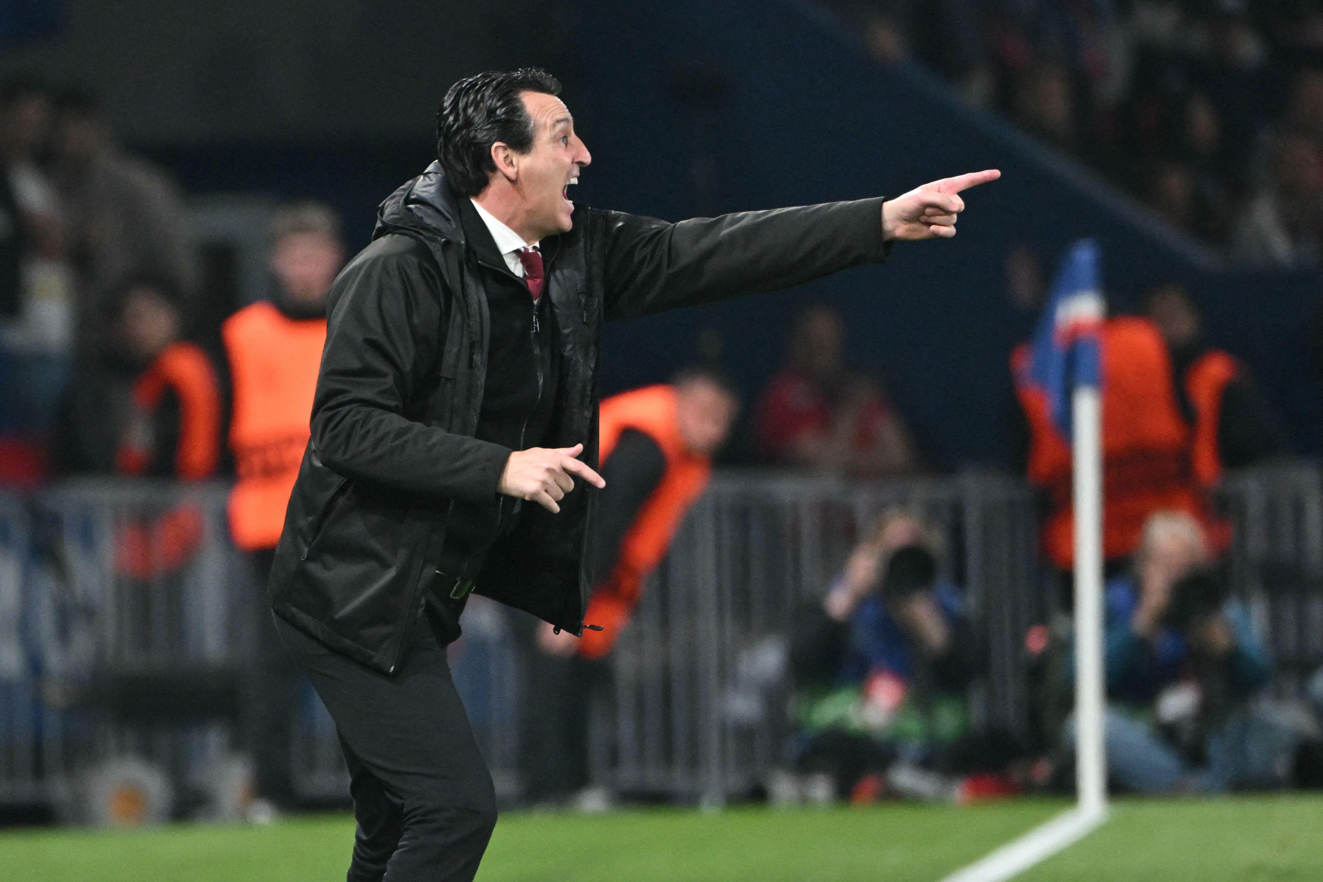 Aston Villa boss Unai Emery remains bullish despite 3-1 defeat against Paris Saint-Germain