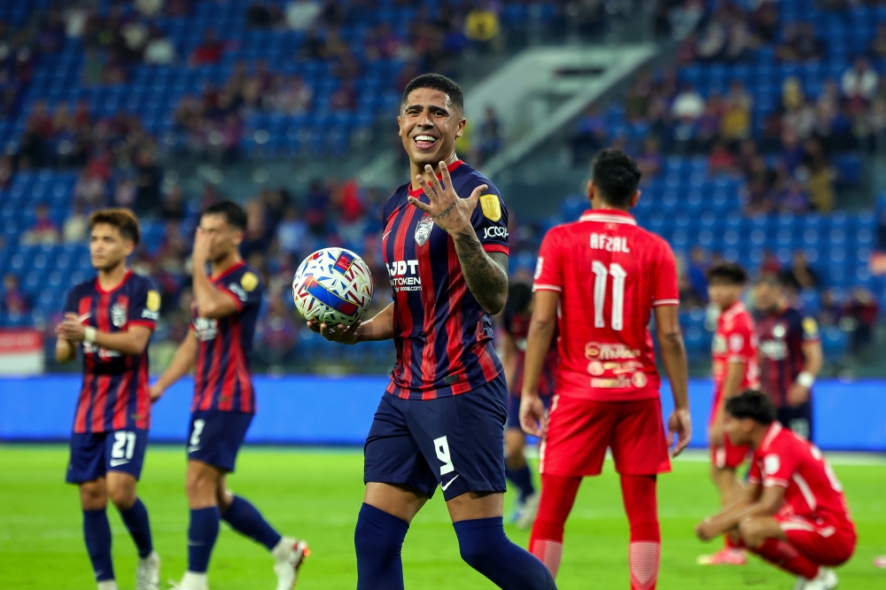 Nine-goal statement: JDT flex muscles against Kelantan United ahead of Malaysia Cup final showdown with Pahang