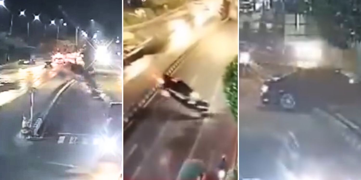 Car drives off unfinished highway in Indonesia while following google maps, plunges 5m