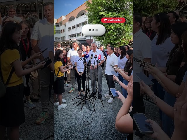 SM Lee interrupted by aircraft jet during doorstop