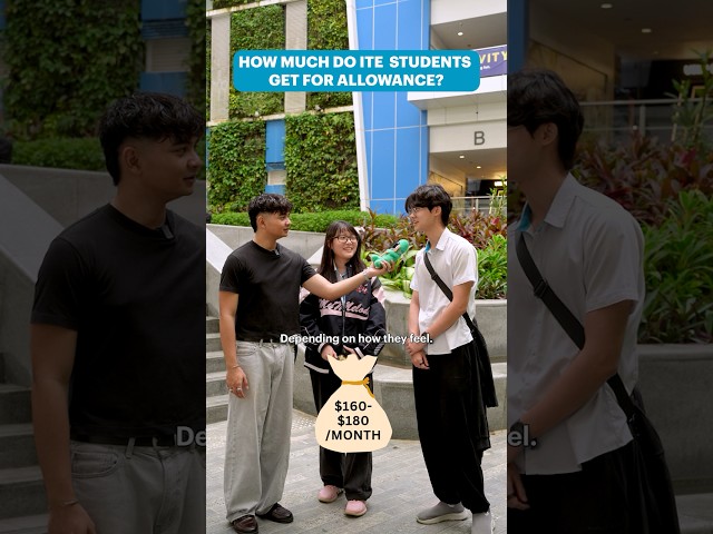 How Much Do ITE Students Get For Allowance? #school #shorts