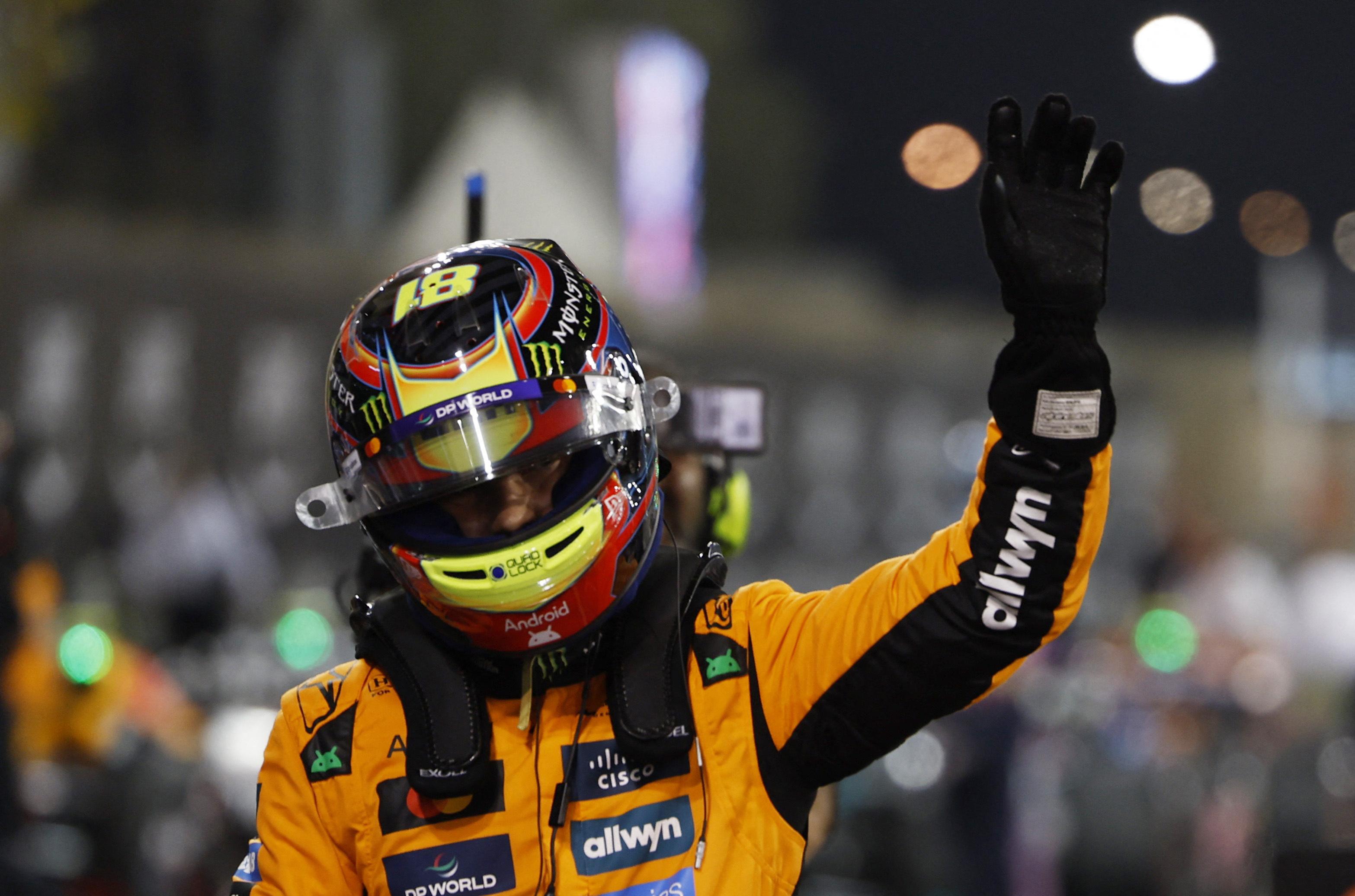 McLaren’s Oscar Piastri on pole for Bahrain GP, his 50th F1 start