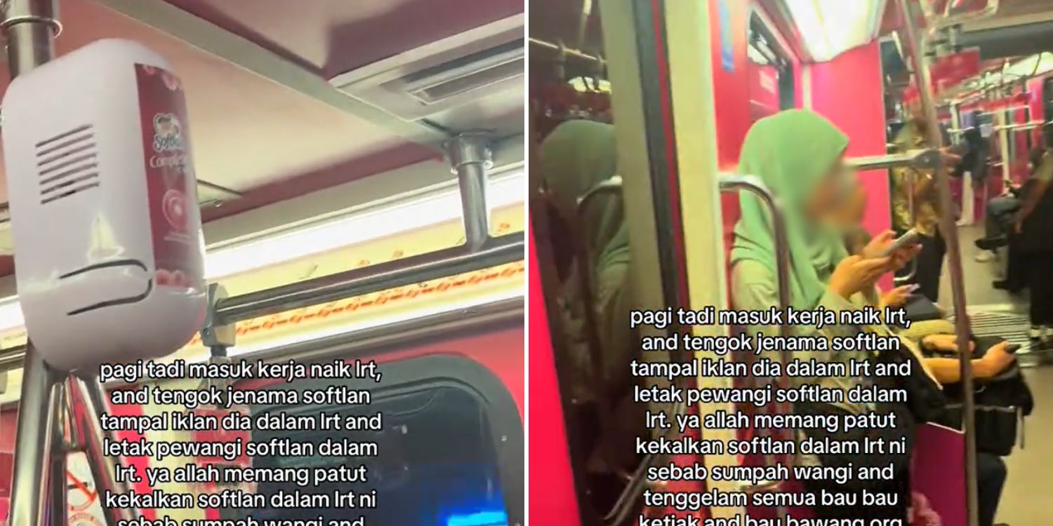 Automatic air freshener dispenser installed on M’sia lrt, s’pore netizens say It’s needed on MRT