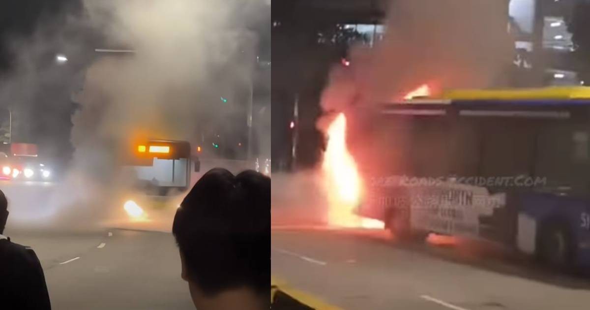 'It almost exploded': Passenger recalls close call after Causeway link bus catches fire on AYE