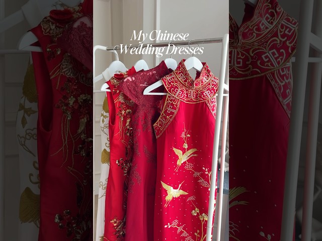 Trying my Chinese Wedding Dresses for the first time #2025Bride