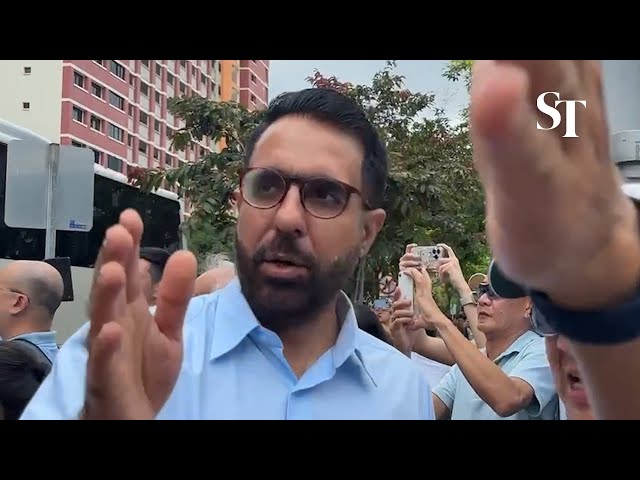 WP chief Pritam Singh arrives at Poi Ching School | GE2025