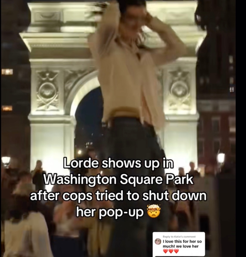 Singer Lorde gets shut out of New York Park, turns up anyway (VIDEO)