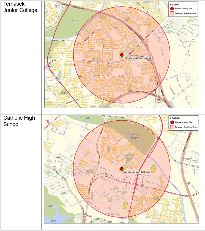 Approved Election Meetings And Establishing Of Temporary Restricted Areas For General Election 2025 On 24 April 2025 (Thursday)